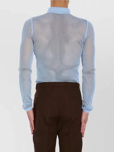Gucci Mesh Technical Polo Shirt