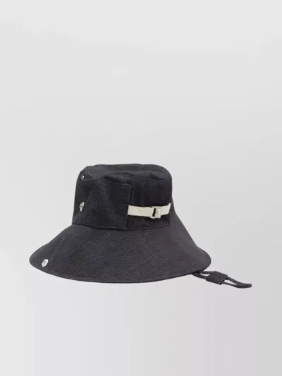 Jacquemus Denim Bucket Hat With Stitched Visor