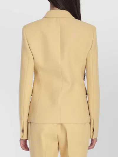 Gucci Wool Crêpe Jacket In Yellow