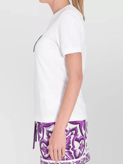 Dolce & Gabbana Jersey T-shirt With Lace Inlay