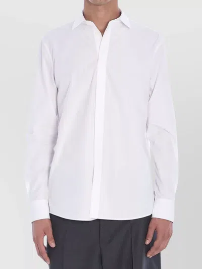 Valentino Garavani Men Shirt With Rockstud Untitled Studs In White