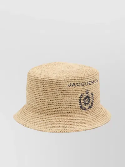 Jacquemus Sun Motif Wide Brim Bucket Hat