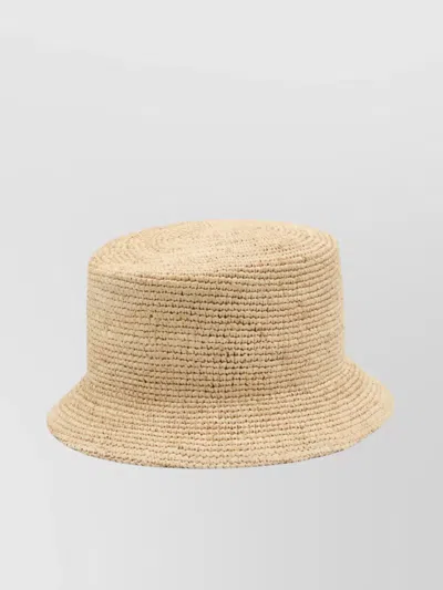 Jacquemus Sun Motif Wide Brim Bucket Hat