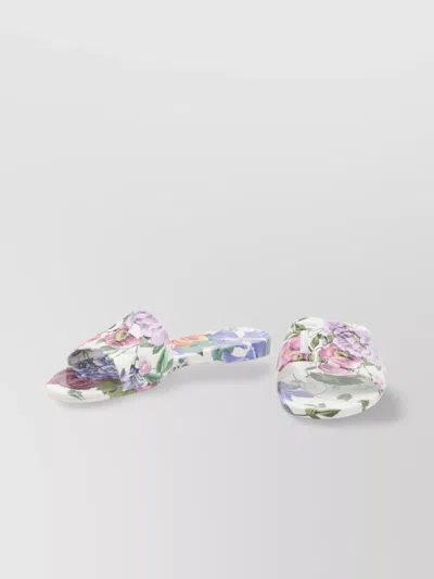 Dolce & Gabbana Floral Rubber Beach Slides