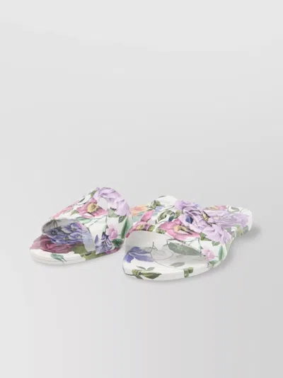 Dolce & Gabbana Floral Rubber Beach Slides