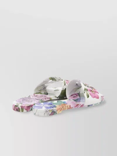 Dolce & Gabbana Floral Rubber Beach Slides