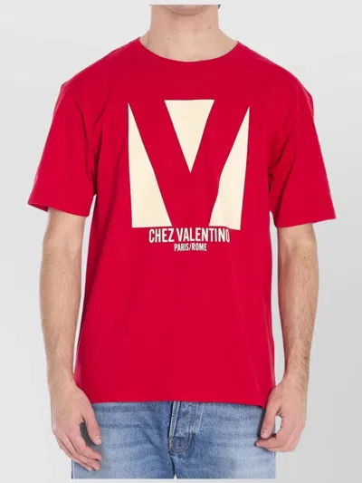 Valentino T-shirt Logo In Red