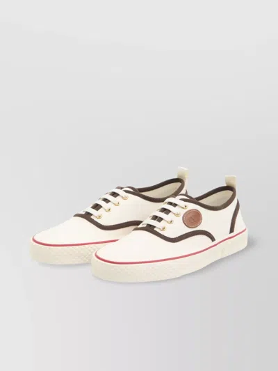 Valentino Garavani Nojoke Canvas Sneakers With Contrasting Profiles In Pink