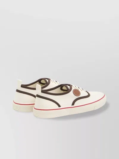 Valentino Garavani Nojoke Canvas Sneakers With Contrasting Profiles In Pink