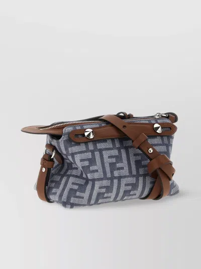 Fendi Soft Mini Monogram Handbag Strap Leather Hardware