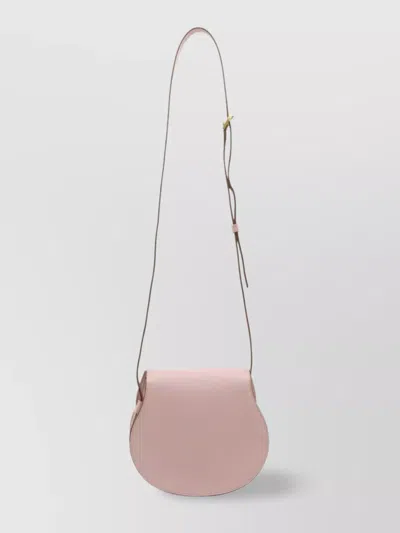 Chloé Adjustable Strap Saddle Shape Textured Finish