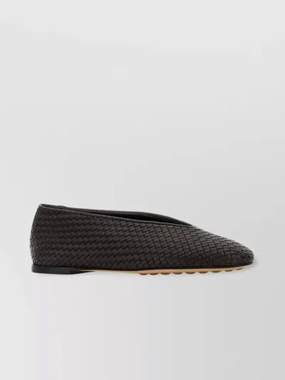 Bottega Veneta Rosa Ballerinas With Flat Sole And Woven Texture