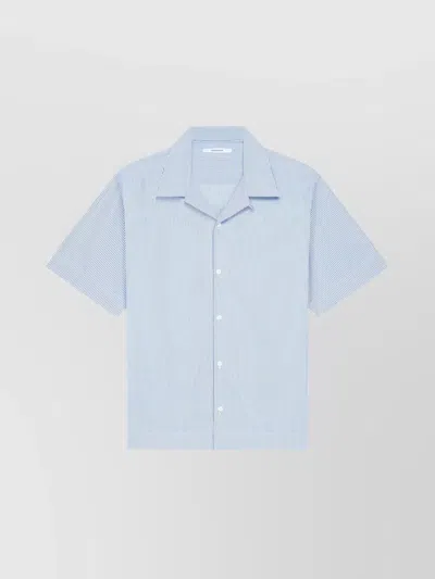 Givenchy Cotton Striped Shirt Stamp In Blue