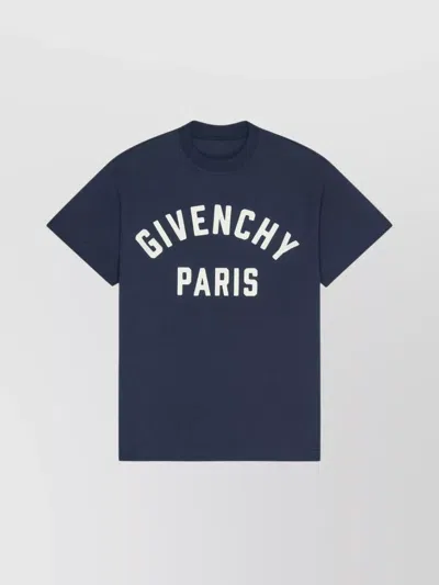 Givenchy Navy Blue Cotton Oversize T-shirt