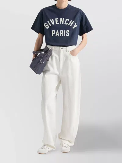 Givenchy Navy Blue Cotton Oversize T-shirt