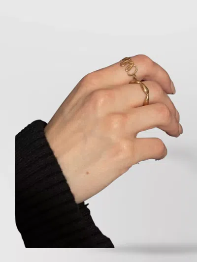 Chloé Iconic Chain Ring With Polished Script Design