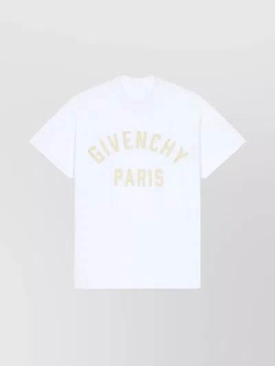 Givenchy Crew Neck Paris T-shirt In White