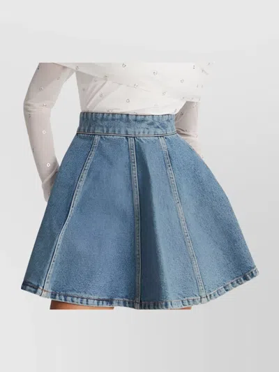 Rotate Birger Christensen Mini Skirt In Denim