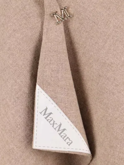 Max Mara Draped Asymmetrical Hem Jackets In Neutral