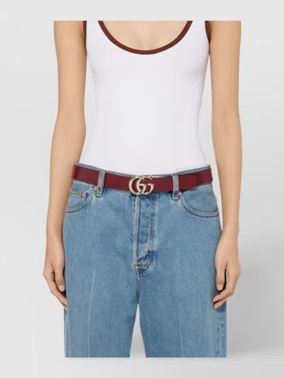 Gucci Gg Marmont Reversible Wide Belt