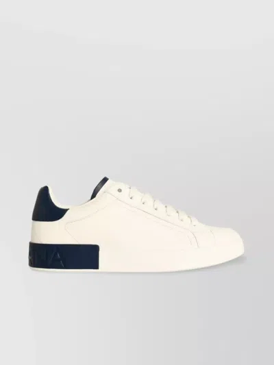 Dolce & Gabbana Sneakers From The Portofino Line In Calfskin