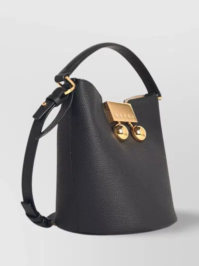Marni 'trunkaroo' Leather Shoulder Bag