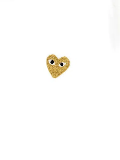 Comme Des Garçons Play Heart Crew Neck T-shirt In White