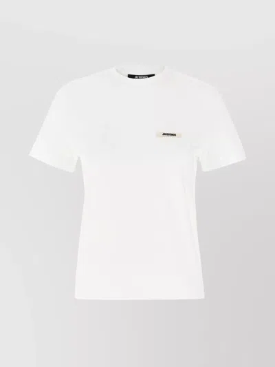Jacquemus Relaxed-fit Cotton T-shirt With Subtle Logo In White