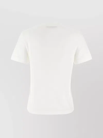 Jacquemus Relaxed-fit Cotton T-shirt With Subtle Logo In White