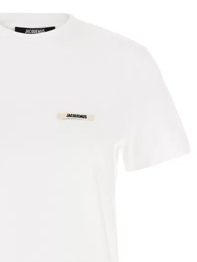 Jacquemus Relaxed-fit Cotton T-shirt With Subtle Logo In White