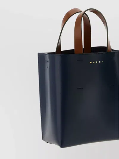 Marni Mini Museo Handbag With Adjustable Strap And Dual Top Handles