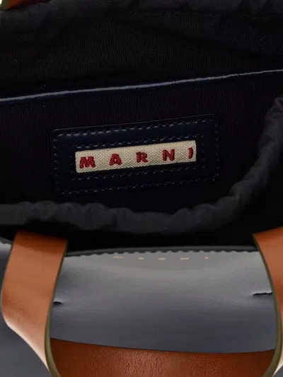 Marni Mini Museo Handbag With Adjustable Strap And Dual Top Handles