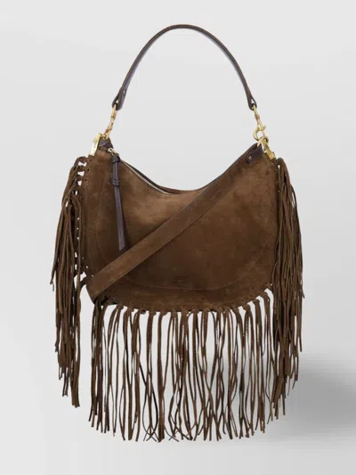 Isabel Marant Soft Fringe Zip Crossbody Bag