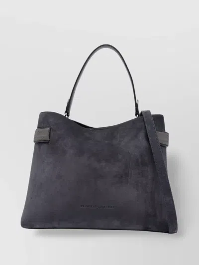 Brunello Cucinelli Suede Leather Handbag