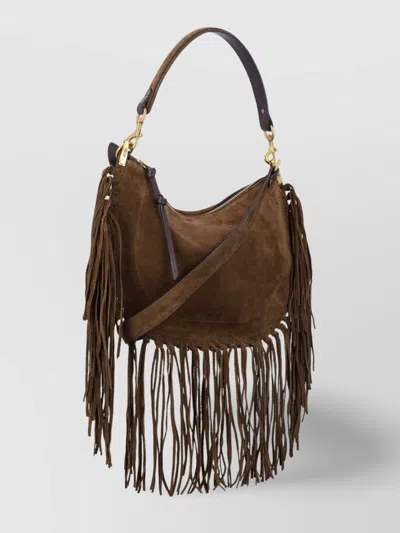 Isabel Marant Soft Fringe Zip Crossbody Bag