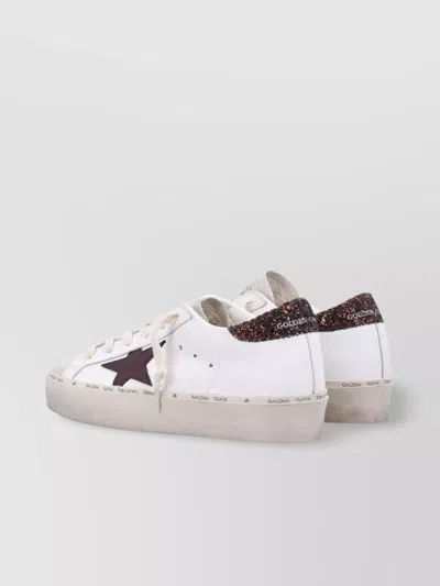 Golden Goose Starry Sneakers With Glitter Heel Tab