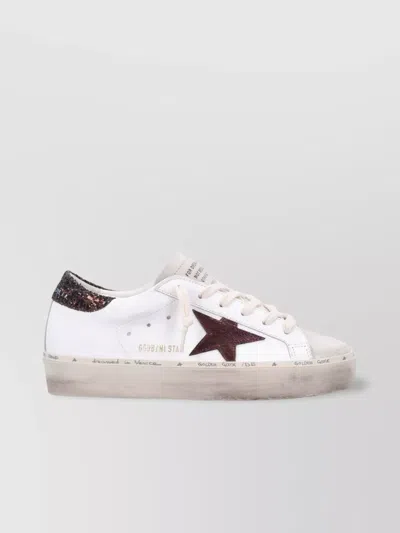 Golden Goose Starry Sneakers With Glitter Heel Tab