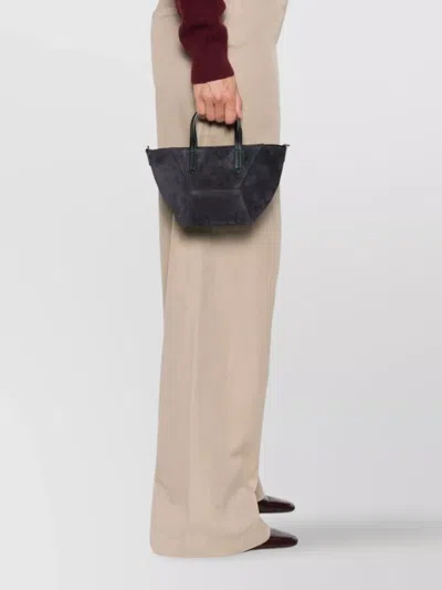 Brunello Cucinelli Leather Tote Bag Detachable Strap