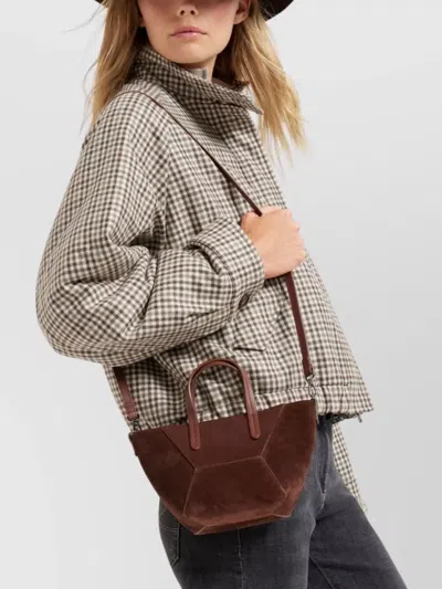 Brunello Cucinelli Leather Tote Bag Adjustable Strap