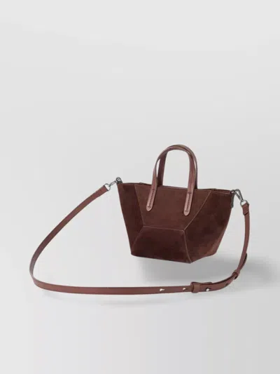 Brunello Cucinelli Leather Tote Bag Adjustable Strap
