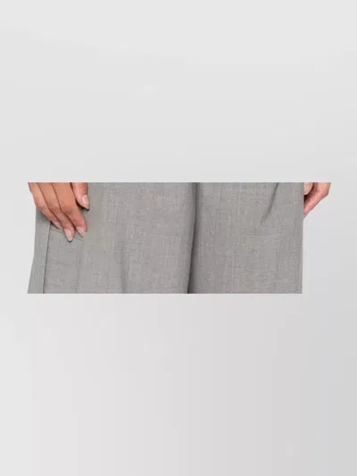 Herno Quilted High Collar Capes Drawstring Detail In Gray