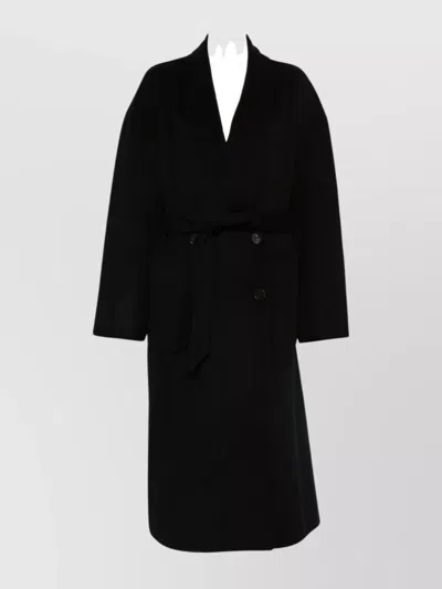 Iro Wool Coat With Belted Waist And Shawl Collar