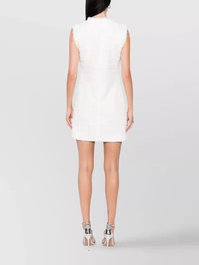 Iro Mini Dress With Round Neck And Frayed Edges