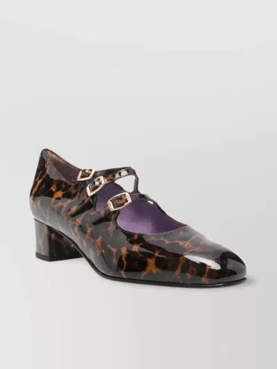 Carel Paris Block Heel Animal Print Pumps
