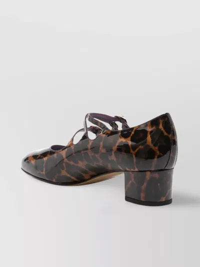 Carel Paris Block Heel Animal Print Pumps