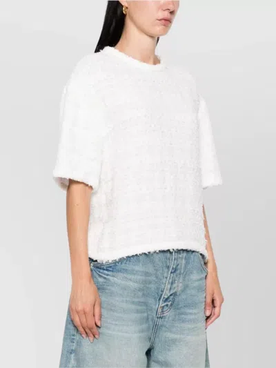 Iro Frayed-edge Tweed T-shirt