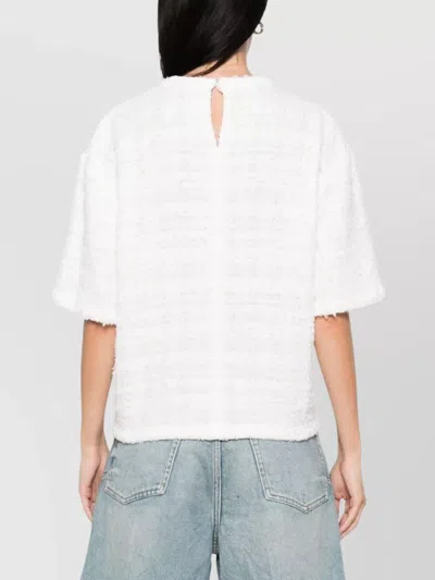 Iro Frayed-edge Tweed T-shirt