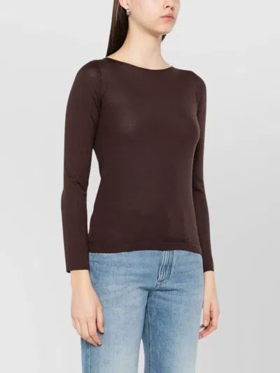 Brunello Cucinelli Cashmere Boat-neck Sweater Ribbed Texture