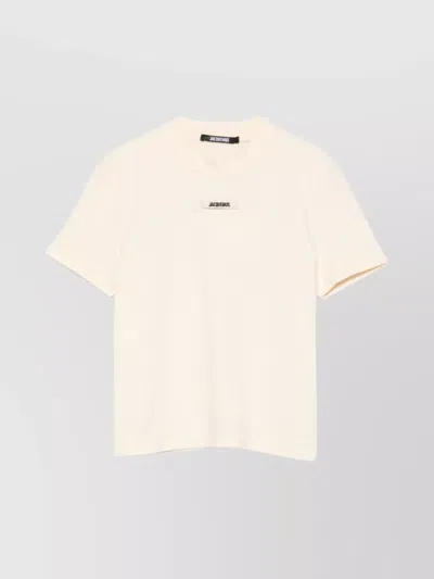 Jacquemus Gros Grain Crew Neck Cotton Blend Top