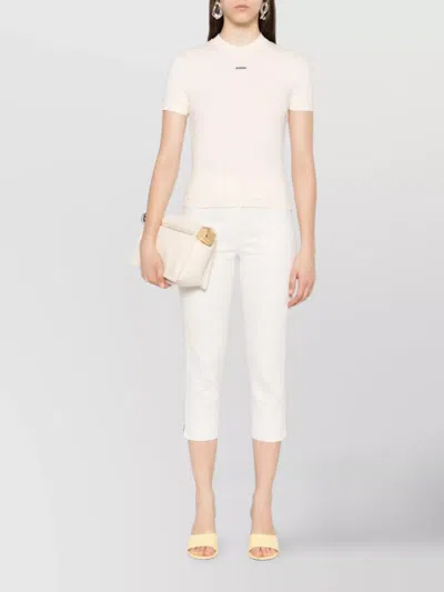 Jacquemus Gros Grain Crew Neck Cotton Blend Top